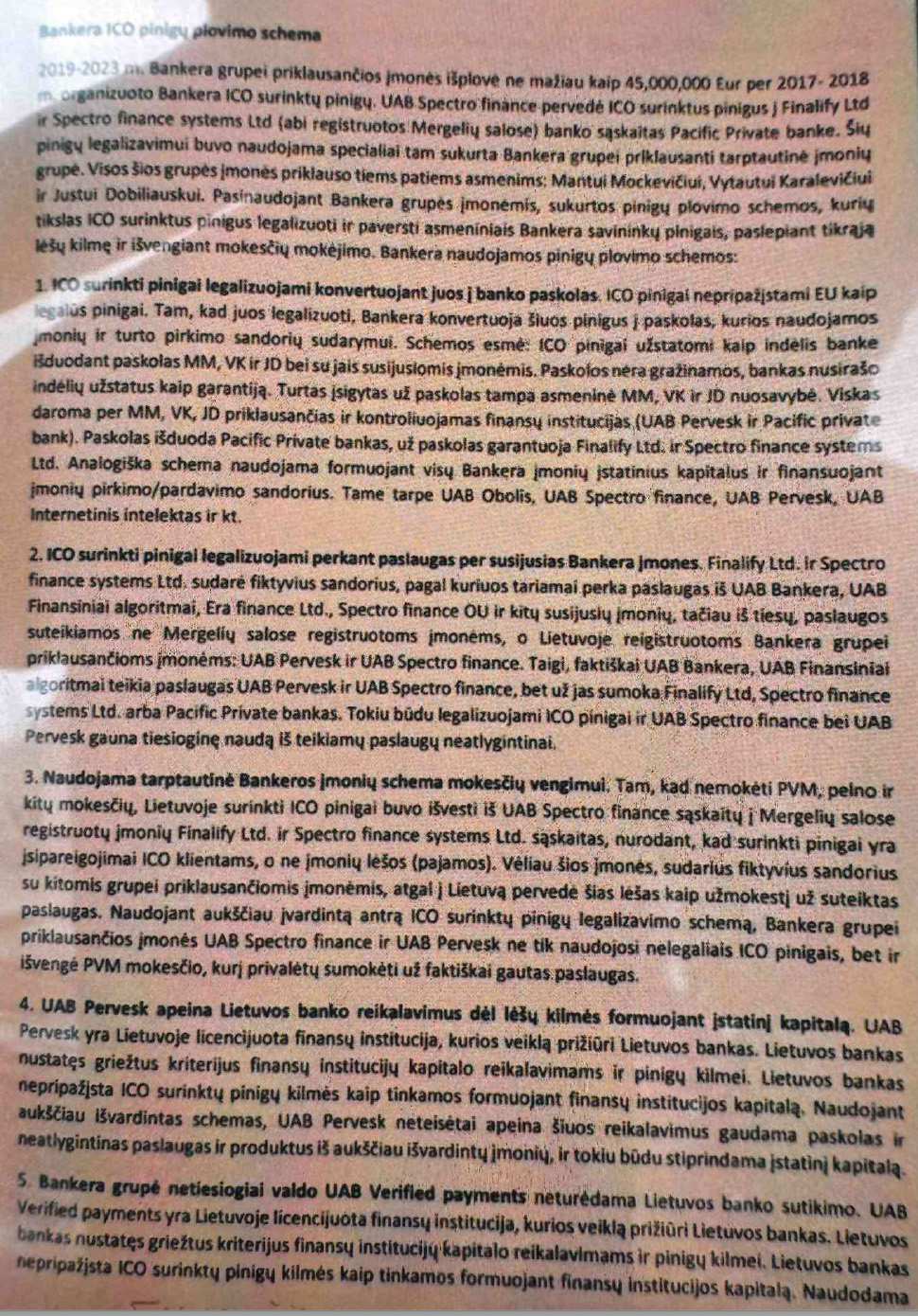 2023 metų rudenį parengtas skundas, kurį anot kaltinamojo D. Dargio byloje A. Jušinskio platino V. Germanas.